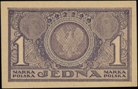 1 marka polska 17.05.1919, seria PE, numeracja 396537, Lucow 324 (R1), Miłczak 19a, wyśmienity egz..