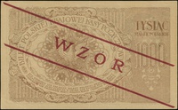 1.000 marek polskich 17.05.1919, seria IA, numeracja 250,488, po obu stronach ukośny czerwony nadr..