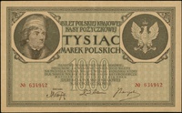 1.000 marek polskich 17.05.1919, bez oznaczenia serii, numeracja 634942, Lucow 343 (R6), Miłczak 2..