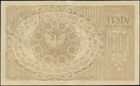 1.000 marek polskich 17.05.1919, seria F, numeracja 862285, Lucow 345 (R4), Miłczak 22b, załamanie..
