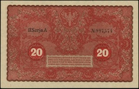 20 marek polskich 23.08.1919, seria II-A, numeracja 997,574, Lucow 378 (R1) - ilustrowany w katalo..