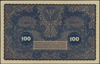 100 marek polskich 23.08.1919, seria I-A, numeracja 744,843, Lucow 386 (R2) - dołączony do kolekcj..