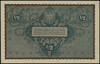1/2 marki polskiej 7.02.1920, bez oznaczenia serii i numeracji, Lucow 411 (R0) - ilustrowany w kat..