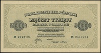 500.000 marek polskich 30.08.1923, seria AN, numeracja 2542724, Lucow 446 (R5) - dołączony do kole..