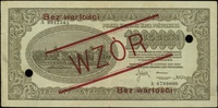 1.000.000 marek polskich 30.08.1923, seria A, numeracja 0012345 / 6789000, po obu stronach ukośny ..