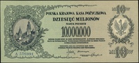 10.000.000 marek polskich 20.11.1923, seria A, numeracja 576991, Lucow 458 (R5) - ilustrowany w ka..