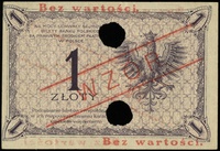 1 złoty 28.02.1919, seria S.36 B, numeracja 060,