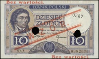 10 złotych 28.02.1919, seria S.4.A., numeracja 0