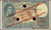 100 złotych 28.02.1919, seria C, numeracja 64283