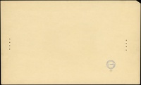 próbny druk kolorystyczny strony głównej banknotu 50 złotych emisji 28.08.1925, bez oznaczenia ser..