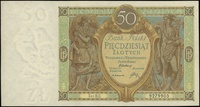 50 złotych 1.09.1929, seria B.D., numeracja 9279903, Lucow 654 (R3) - ilustrowany w katalogu kolek..