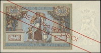 20 złotych 20.06.1931, seria AA., numeracja 1234567, po stronie głównej ukośny czerwony nadruk \WZ..