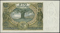 100 złotych 2.06.1932, seria AO., numeracja 3370775, papier z dodatkowym znakiem wodnym \+X+, Luco..