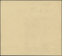 próba kolorystyczna strony głównej banknotu 100 złotych 9.11.1934, druk w kolorze brązowym, bez po..