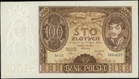 100 złotych 9.11.1934, seria C.A., numeracja 5864625, Lucow 675b (R0), Miłczak 74c, nadgięcia na m..