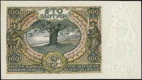 100 złotych 9.11.1934, seria C.A., numeracja 5864625, Lucow 675b (R0), Miłczak 74c, nadgięcia na m..
