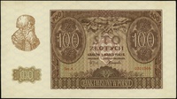 100 złotych 1.03.1940, seria A, numeracja 0301368, Lucow 795 (R1), Miłczak 97a, Ros. 577, niewielk..