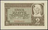 2 złote 1.08.1941, seria AA, numeracja 0314127, Lucow 810 (R0) - ilustrowany w katalogu kolekcji, ..