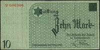 10 marek 15.05.1940, bez oznaczenia serii, numeracja 006306, papier ze znakiem wodnym, druk w kolo..