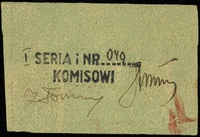 bon na 5 fenigów 1942 wydany przez \komis baraku