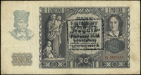 20 złotych 1.03.1940, seria G, numeracja 4827443