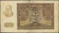 100 złotych 1.03.1940, seria E, numeracja 710217