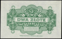 2 złote 15.08.1939, seria B, numeracja 6147079, papier bez znaku wodnego, Lucow 1011 (R5), Miłczak..