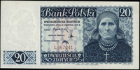 20 złotych 15.08.1939, seria L, numeracja 967041