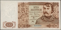100 złotych 15.08.1939, seria K, numeracja 043056, Lucow 1044 (R6), Miłczak 85a, minimalne ugięcie..