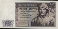 500 złotych 15.08.1939, seria C, numeracja 599084, Lucow 1051 (R6), Miłczak 86a, niezauważalne nie..