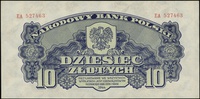10 złotych 1944, seria EA, numeracja 527463, w k
