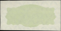 niedokończony druk banknotu 10 złotych 1944, bez oznaczenia serii i numeracji, papier ze znakiem w..