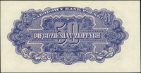 50 złotych 1944, seria Ap, numeracja 000000, w klauzuli \obowiązkowe, Lucow 1124 (R6) - ilustrowan..