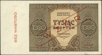 1000 złotych 1945, seria A, numeracja 1234567, p