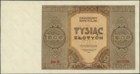 1000 złotych 1945, seria B, numeracja 3653236, L