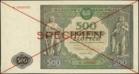 500 złotych 15.01.1946, seria A, numeracja 12345