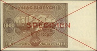 1000 złotych 15.01.1946, seria A, numeracja 1234