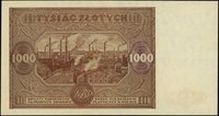 1000 złotych 15.01.1946, seria AA, numeracja 723