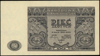 5 złotych 15.05.1946, bez oznaczenia serii i numeracji, Lucow 1182 (R1), Miłczak 125, parę niewiel..