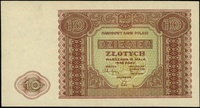 10 złotych 15.05.1946, bez oznaczenia serii i numeracji, Lucow 1186 (R1), Miłczak 126, niewielkie ..