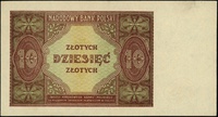 10 złotych 15.05.1946, bez oznaczenia serii i numeracji, Lucow 1186 (R1), Miłczak 126, niewielkie ..