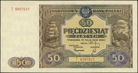 50 złotych 15.05.1946, seria T, numeracja 005721
