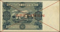 500 złotych 15.07.1947, seria X, numeracja 78900