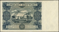 500 złotych 15.07.1947, seria Z, numeracja 831141, Lucow 1229 (R4) - ilustrowany w katalogu kolekc..