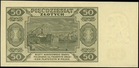 50 złotych 1.07.1948, seria CD, numeracja 2916987, Lucow 1285b (R1) - ilustrowany w katalogu kolek..