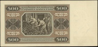 500 złotych 1.07.1948, seria AE, numeracja 8868636, Lucow 1308 (R2), Miłczak 140b, wyśmienity egze..