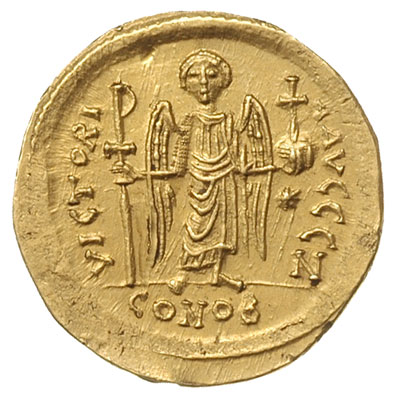 Justynian I 527-565, solidus 542-565, Konstantyn