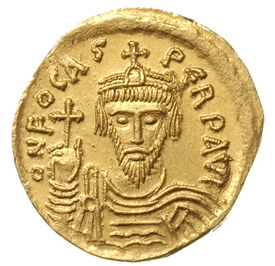 Fokas 602-610, solidus, Konstantynopol, oficyna 