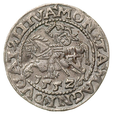 półgrosz 1552, Wilno, Ivanauskas 4SA47-15, patyn