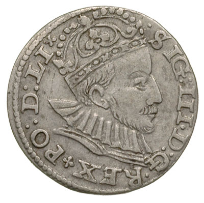 trojak 1588, Ryga, małe popiersie króla, Iger R.88.1.a (R1), Gerbaszewski 6